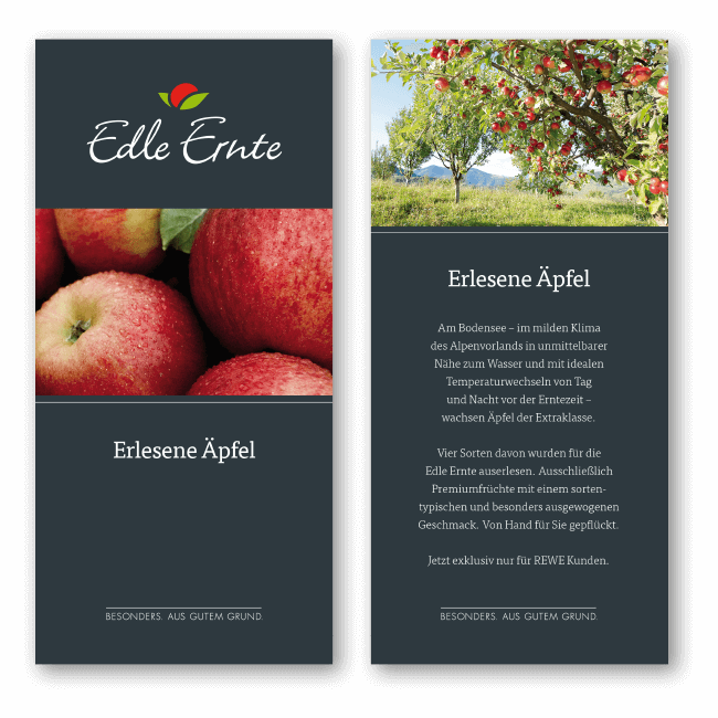 Edle Ernte Produktflyer