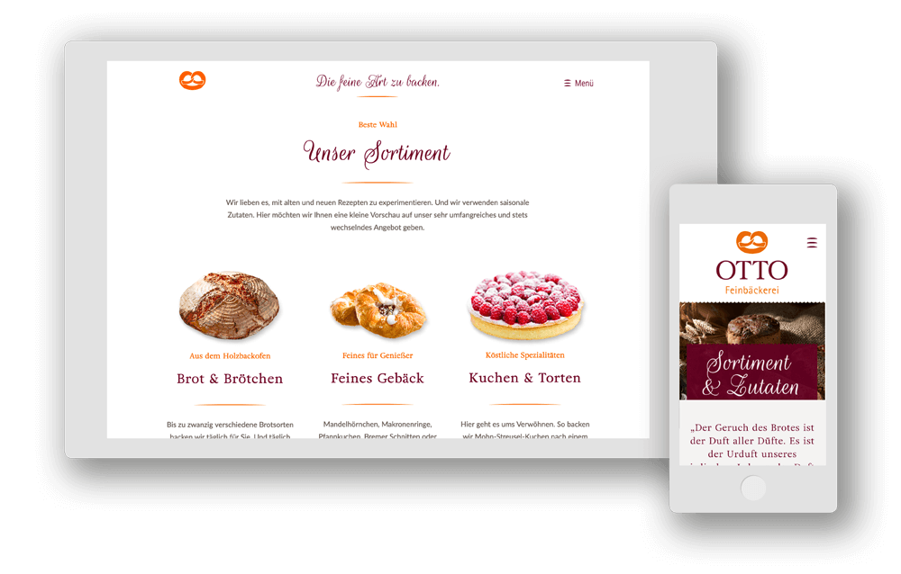 Otto Feinbäckerei Website